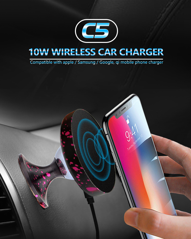 YMP-C5 10W wireless  car charger