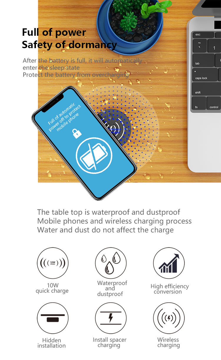 Long Distance Airspace Hidden Wireless Charger T8-06